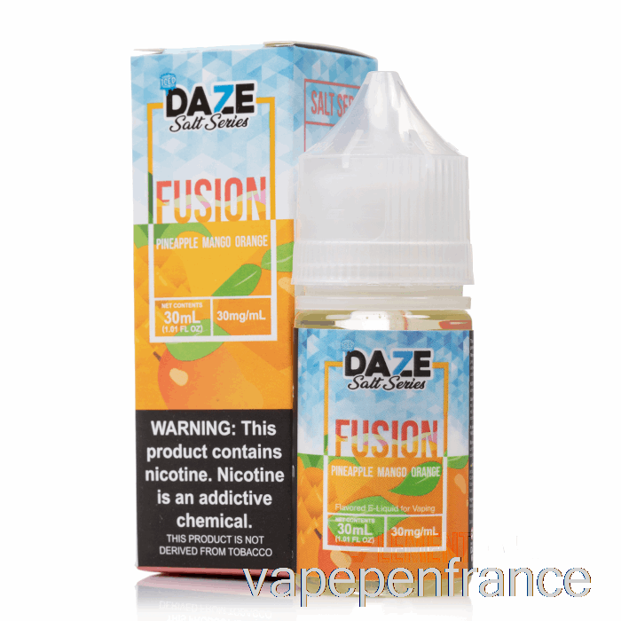 Ananas Glacé Mangue Orange - 7 Sels De Fusion Daze - 30 Ml 30 Mg Stylo Vape